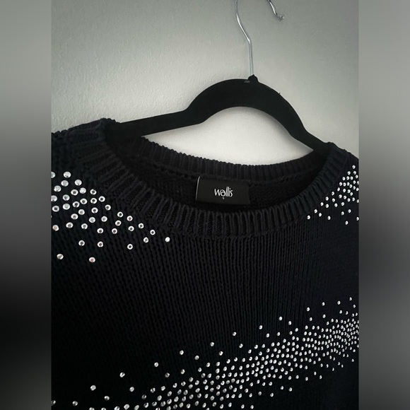 WALLIS Navy Blue Sweater S - Picture 3 of 5